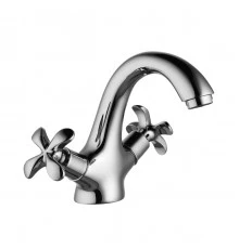 Flora Смеситель для раковины, монолит.излив 100мм, р/ДВ, хром, LM, LM0106C