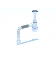 Сифон Ани 1 1/2"* 40с гибкой трубой 40х40/50, ANI PLAST