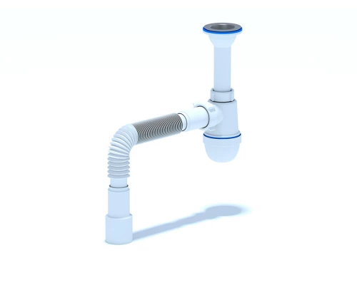 Сифон Ани 1 1/2"* 40с гибкой трубой 40х40/50, ANI PLAST