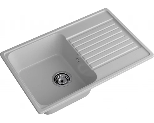 GranFest QUARZ (ECO-78) Мойка чаша+кр 740*480 (серый)