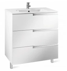VICTORIA NORD Ice Edition Тумба под раковину VICTORIA 60, с 3 ящ., белый глянец, ROCA