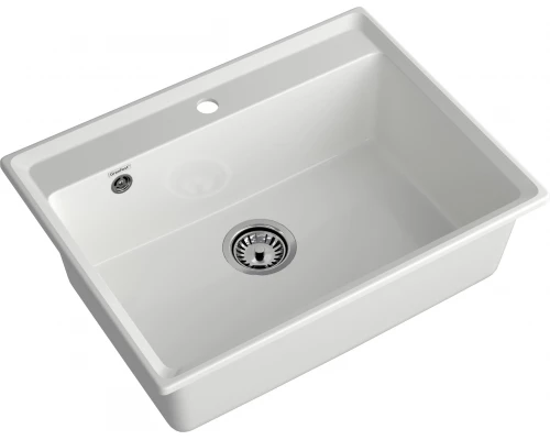 GRANFEST Мойка композит LEVEL, GF-LV-660, чаша 660*500, иней