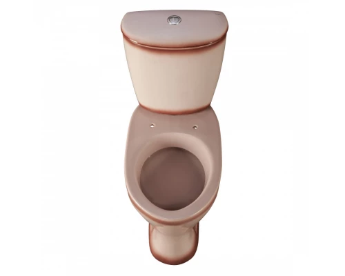 Унитаз-компакт "Версия" наклонный выпуск, с кнопочной арматурой и сиденьем, бежевый  SANTERI