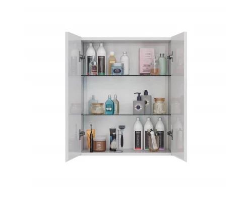 Шкаф Lemark COMBI 60 см подвесной, 2-х дверный, цвет корпуса, фасада: Белый глянец