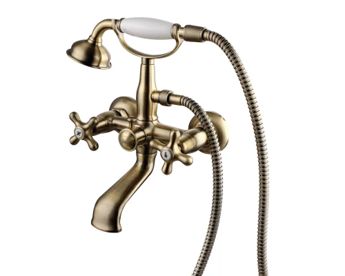 Vintage Смеситель для ванны, монолит.излив 155мм держ.на теле, р/ДВ, бронза, LM, LM2812B
