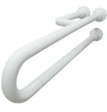 Поручень полукруглый неподвижный с тремя точками опоры 800 мм алюминий покрытый нейлоном, шт