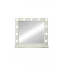 Зеркало гримерное настольное белое 11 ламп 800x700