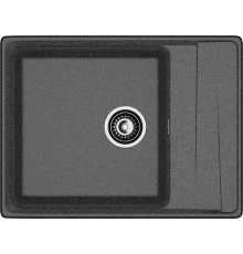 GRANFEST Мойка композит LEVEL, GF-LV-660L, чаш+кр 660*500, графит