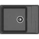 GRANFEST Мойка композит LEVEL, GF-LV-660L, чаш+кр 660*500, графит