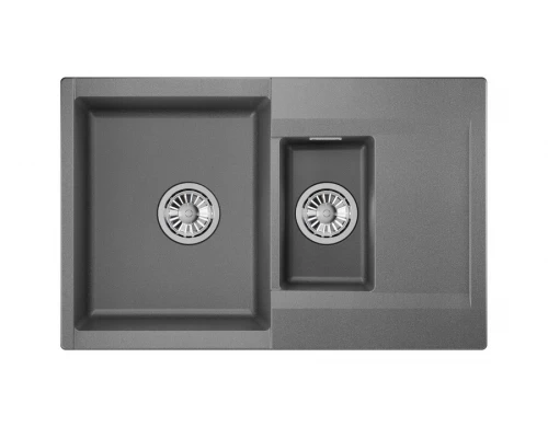 Кухонная мойка GRANULA (7808, ГРАФИТ)