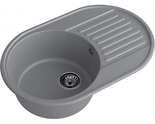 GranFest QUARZ (ECO-18) Мойка чаша+кр 740*480 темно-серый