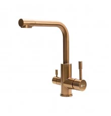 Expert Смеситель для кухни, выс.пов.излив 210мм фильтр.воды, р/ОД, роз.золото.нано, LM, LM5061RGN