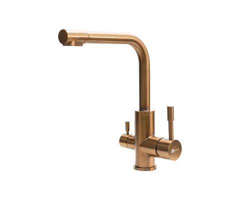 Expert Смеситель для кухни, выс.пов.излив 210мм фильтр.воды, р/ОД, роз.золото.нано, LM, LM5061RGN