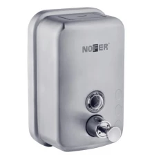 Вертикальный  компактный дозатор для мыла из нержавеющей стали. Матовый