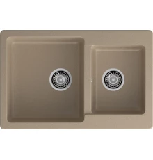 GRANFEST Мойка композит PRACTIK GF-P--780K  2 чаши 780*510 мм  песочный   арт.GF-