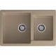 GRANFEST Мойка композит PRACTIK GF-P--780K  2 чаши 780*510 мм  песочный   арт.GF-