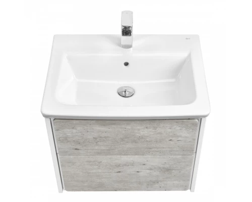 RONDA Тумба под раковину GAP 60, бетон/белый глянец, ROCA