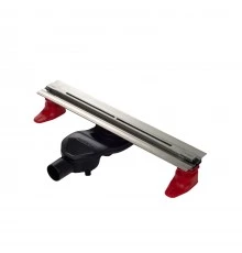 Желоб водосток SUPER line 550, матовый хром, S-сифон D50 H60 боковой, BERGES