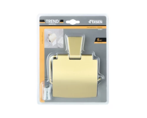 Бумагодержатель с крышкой FIXSEN Trend Gold (FX-99010)