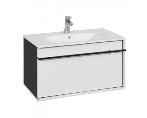 ANETO Тумба под раковину VICTORIA-N UNIK 80, белый глянец, ROCA