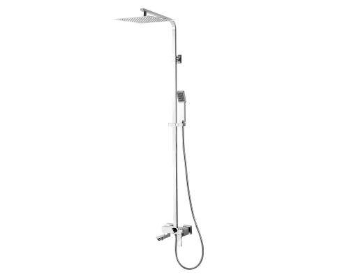 Unit Смеситель для ванны и душа, монолит.излив 170мм верх.лейка'Троп.дождь', р/ОД, хром, LM, LM4522C