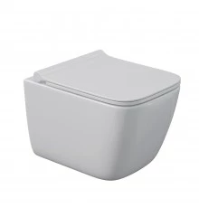 Унитаз подвесной QUATTRO S, сиденье дюропласт Quattro Strati Slim SO, микролифт, быстросъем, белый,