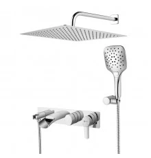 Atlantiss Смеситель для ванны и душа, монолит.излив 149мм встраив-й в.лейка, р/ОД, хром, LM, LM3225C