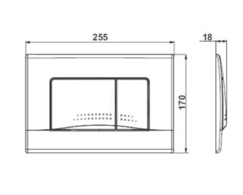 Кнопка смыва Roca Active Pl 32, 8901130B1, хром глянцевый