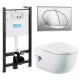 Инсталляция Roca Meridian с унитазом, сиденье микролифт, кнопка смыва, комплект, 893104110