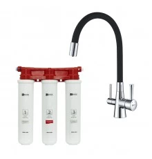 Комплект LEMARK Смеситель LM3075C для кухни  + Фильтр BASIC для очистки воды (LM3075C085)