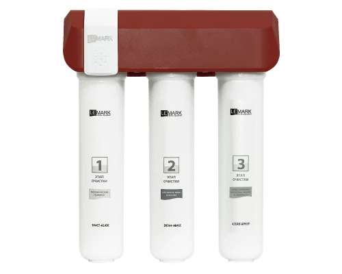 Комплект Lemark Смеситель LM3074C для кухни с гибким изливом + Фильтр для очистки жесткой воды OPTIMA, защита от накипи (LM3074C086)