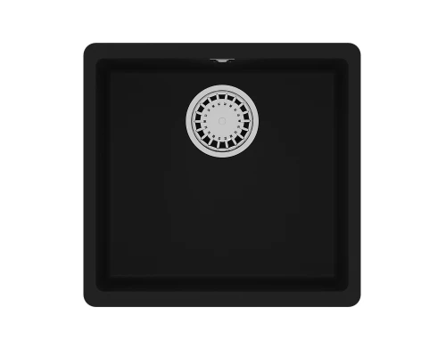 Кухонная мойка Lemark SINARA 440-U подстольного монтажа из кварцгранита цвет: Антрацит  (9910067)