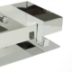 Полка для душа прямая Lemark SHELF LINE 400 мм из нерж. стали с крючками, хром (9771052)