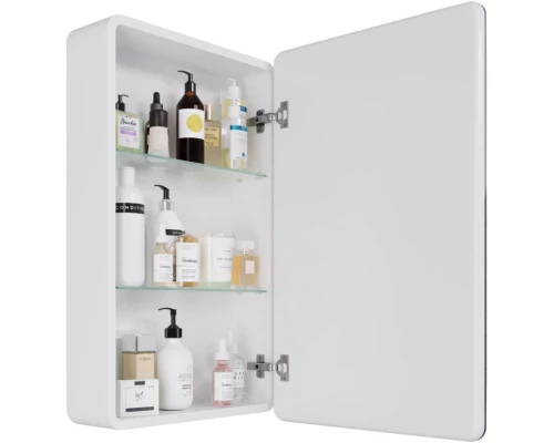 Зеркальный шкаф 50x80 см белый глянец R Lemark Element LM50ZS-E