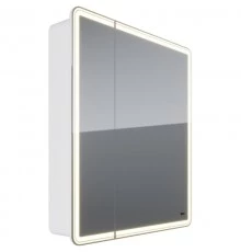 Зеркальный шкаф 70x80 см белый глянец Lemark Element LM70ZS-E