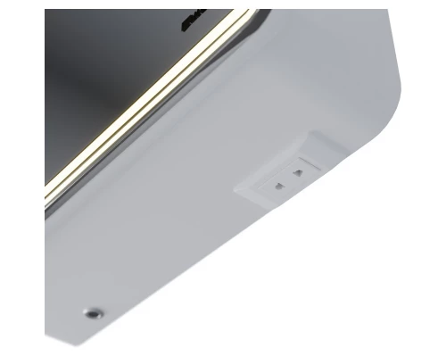 Зеркальный шкаф 80x80 см белый глянец Lemark Element LM80ZS-E