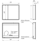 Зеркальный шкаф 90x80 см белый глянец Lemark Element LM90ZS-E