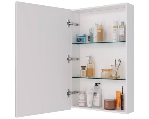 Зеркальный шкаф 50x79 см белый глянец L Lemark Universal LM50ZS-U