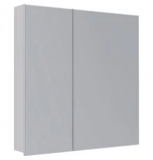 Зеркальный шкаф 80x79 см белый глянец Lemark Universal LM80ZS-U