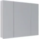 Зеркальный шкаф 100x79 см белый глянец Lemark Universal LM100ZS-U