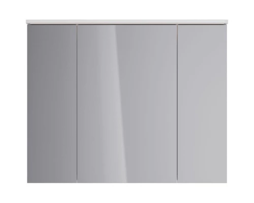 Зеркальный шкаф 100x80 см белый глянец Lemark Zenon LM100ZS-Z