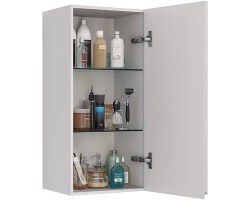 Шкаф одностворчатый 35x85 см белый глянец L/R Lemark Veon LM01V35PL