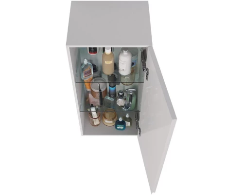 Шкаф одностворчатый 35x85 см белый глянец L/R Lemark Veon LM01V35PL