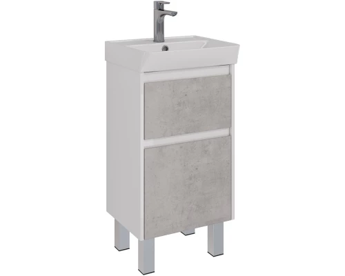 Тумба белый глянец/бетон 42,6 см Lemark Combi LM03C45T-Beton