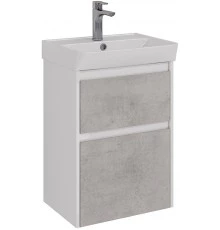 Тумба белый глянец/бетон 47,6 см Lemark Combi LM03C50T-Beton