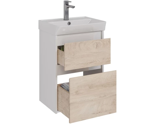 Тумба дуб кантри/белый глянец 47,6 см Lemark Combi LM03C50T-dub