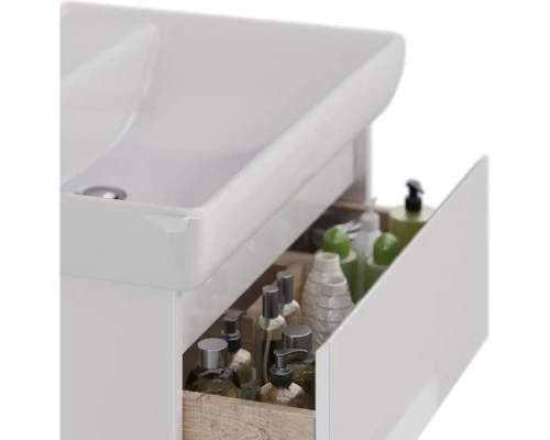 Тумба белый глянец 64,4 см Lemark Combi LM03C70T