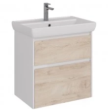 Тумба дуб кантри/белый глянец 64,4 см Lemark Combi LM03C70T-dub