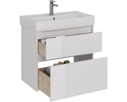 Тумба белый глянец 74,4 см Lemark Combi LM03C80T