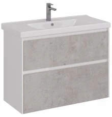 Тумба белый глянец/бетон 95,8 см Lemark Combi LM03C100T-Beton